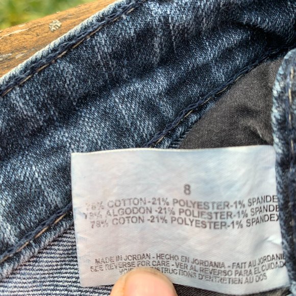 Nine West Women's size 8 Jeans Straight Leg Ankle Zip Jeans - Picture 6 of 7